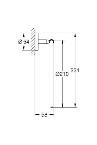 Grohe Bau Cosmopolitan Halka Havluluk Krom