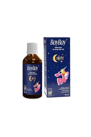 Baybay Night Melisa İçeren Bitkisel Damla 50 Ml 10 Adet