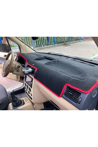 2004-2008 Ford Connect Torpido Koruma Halısı Kenar Renk Kırmızı