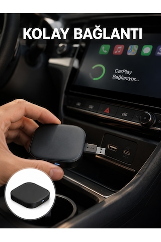Usb Girişli Tak Çalıştır Kablosuz Android Auto Cihazı Yeni Nesil - Lisinya