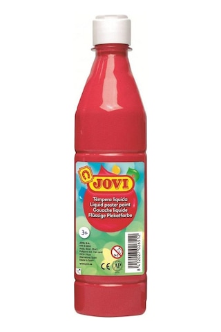 Jovi Kırmızı Guaj Boya 500Ml Hazır Sulandırılmış Sıvı Guaj Kırmızı