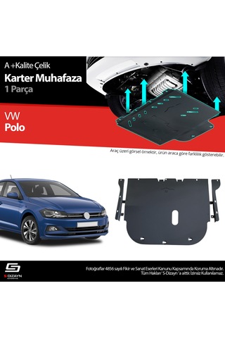 S-dizayn Vw Polo 6 Çelik Karter Muhafaza Koruma 2017 Üzeri A+ Kalite