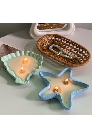 İstiridye Kase Epoksi Ve Beton Silikon Kalıp - Kod: 1004c