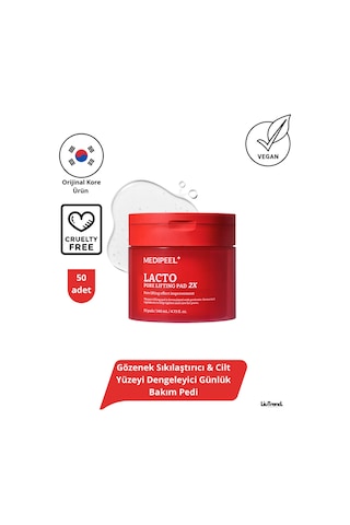 Medipeel Lacto Pore Lifting Pad 2x Gözenek Sıkılaştırıcı & Cilt Yüzeyi Dengeleyici Pedi