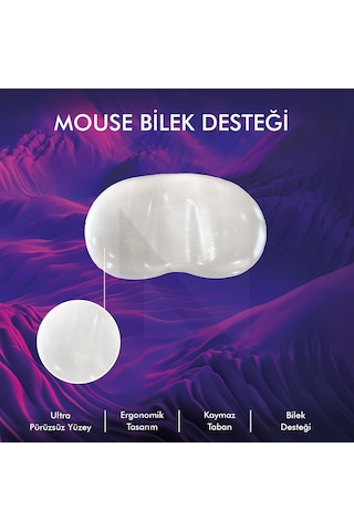 Mp04 - Jel Mouse Ve Klavye Bilek Destek Pedi / Yumuşak, Ergonomik, El Bileği Dinlendirme Pedi Fare Bilek Desteği, Ş