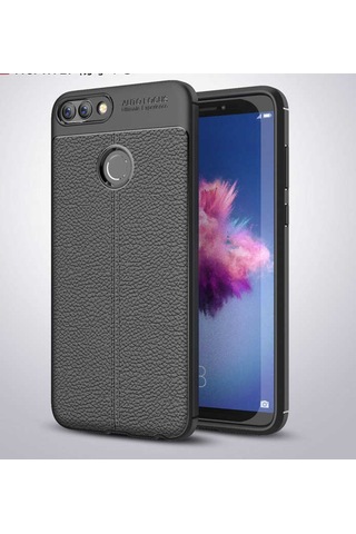 Huawei P Smart Kılıf Zore Niss Deri Desenli Silikon Kılıf (500612679)