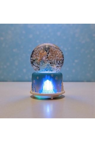 Frozen Temal Büyük Boy Püskürtmeli Müzikli Işıklı Kar Küresi