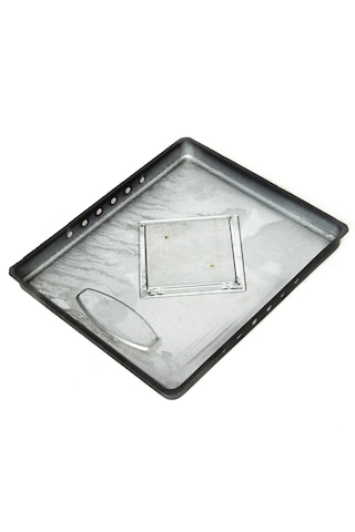 Kare Soba Altlığı İzocamlı Mat Saç Tabla 52x61