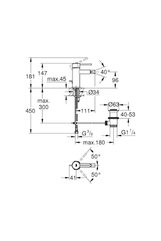 Grohe Essence New Tek Kumandalı Bide Bataryası S-Boyut - 32935001