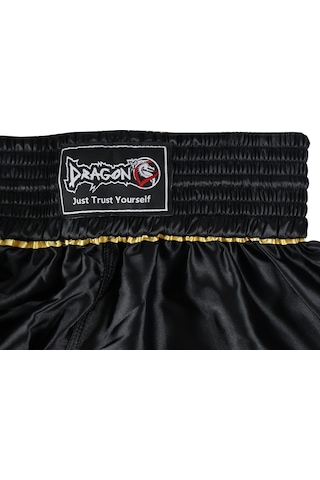 Dragondo Mt3033 Muaythai Şortu Siyah Kick Boks Şortu Siyah
