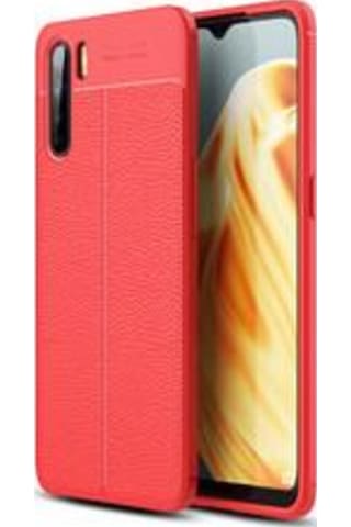 Oppo A91 Kılıf Zore Niss Deri Desenli Silikon Kılıf