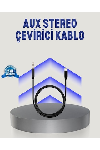 Apple iPhone Uyumlu Lightning 3.5mm Aux Çevirici Kablo Jh-023 Stereo Ses Aktarıcı 12520451