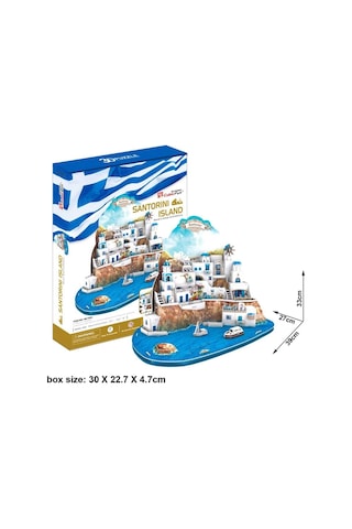 129 Parça Puzzle Santorini Island