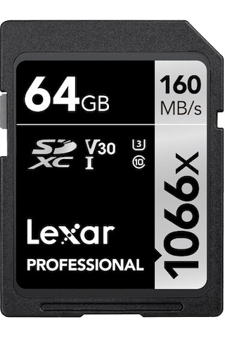 Lexar Professional 1066X LSD1066064G-BNNNG 64 GB SDXC UHS-I V30 U3 Hafıza Kartı