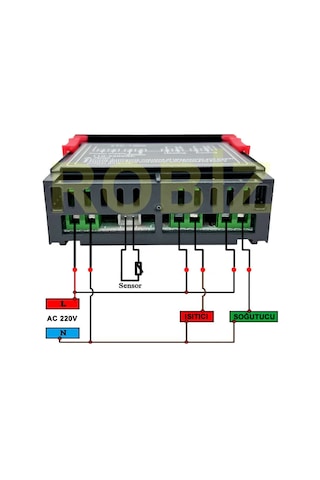 Stc-1000 Sıcaklık Termostatı 220v 10a 110v-220v Isıtıcı Soğutucu Dijital Ekran 10k Ntc Sıcaklık Sens