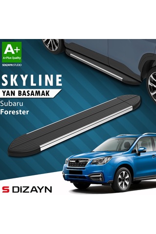 S-dizayn Subaru Forester 4 Skyline Krom Yan Basamak 183 Cm 2012-2019 A+ Kalite