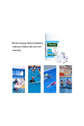 Yifomall Yüzme Havuzu Temizleme Şamandırası - 100 Adet Klor Tabletli Algsavar Seti