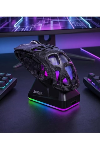 Jedel Gwh-111 Manyetik Şarjlı Bt+2.4ghz 12000 Dpi Ultra Hafif Şarjlı Kablosuz Oyuncu Mouse Oyuncu Faresi Diğer