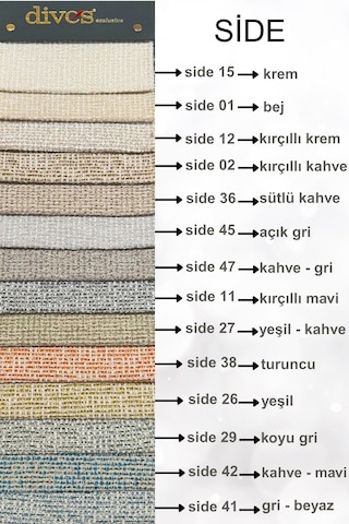 Side Serisi Premium Kalite Silinebilir Dokuma Döşemelik Kumaş Bej