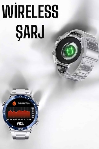 Akıllı Saat Yeni Nesil 2024 Model Metal Kordonlu Bluetooth Bağlantılı 11