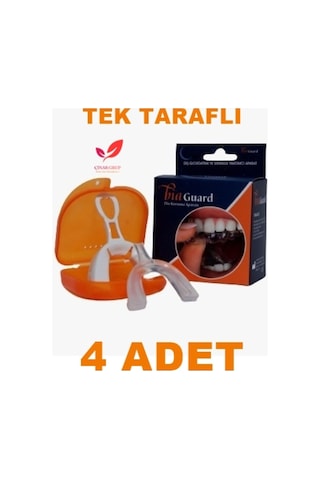 Biaguard Diş Gıcırdatma Aparatı Tek Taraflı Silikon Dişlik 4 Adet