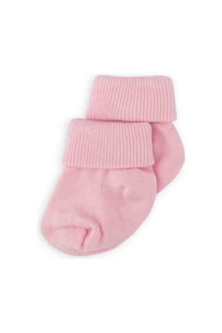 Novibaby 2'li Bambu Bebek Çorap I Baby Pink I 0 6 Ay I Pembe Yenidoğan Bebek Çorabı Çok Renkli