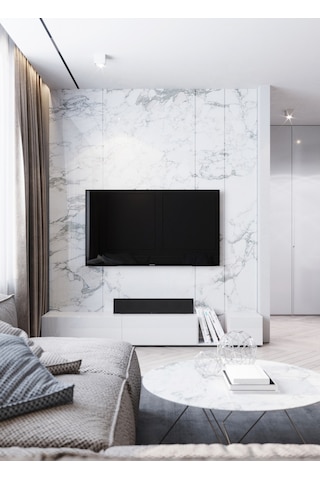 Valens Tv Ünitesi Tv Sehpası Alt Modülü Mat Beyaz Soft 240 Cm Md