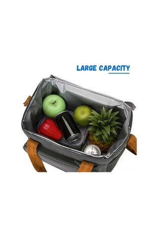 Vkemall 15l 600d Oxford Kumaş Isı Saklama Çanta, Su Geçirmez Çift Katlı, Güneş/soğuk Tutucu, Taşınabilir Outdoor Yemek Çantası Çok Renkli