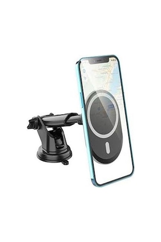 Kablosuz 15w Şarj Magnetic Vantuzlu Torpido Üstü Araç İçi Telefon