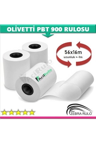 50 Adet - Olivetti Pbt 900 Pos Rulosu