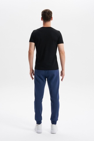 Ar-ma Erkek Slim Fit Örme Interlok Basic Dar Paça Eşofman Altı Arka Ve Yan Fleto Fermuar Cepli Paçalar Ribanalı %80 Pamuk %14 Polyester %6 Elastane K30174998902 İndigo-i1 İndigo