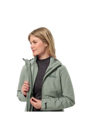 Jack Wolfskin Jack Wolfskın Moonrıse 3ın1 Jkt W Kadın Mint Leaf Outdoor Ceketi 1115621-4137 Yeşil