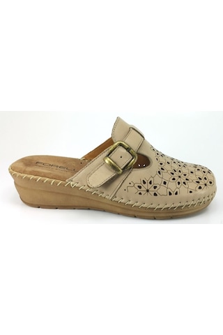 Forelli 80625 Bej Deri Terlik