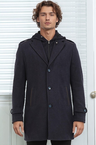 Plt9401 Dewberry Erkek Palto-diagonal Lacivert Diagonal Lacivert