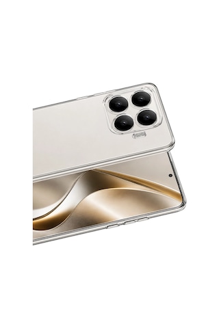 Xiaomi Mi 17t Pro Lüx Şeffaf Silikon - Şeffaf Düz Renkli