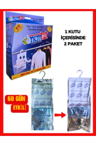 Nem Tutucu Alıcı Rutubet Giderici Önleyici Korozyon Önleyici Koku Giderici 1 Kg (1 Kutu - 2 Paket)