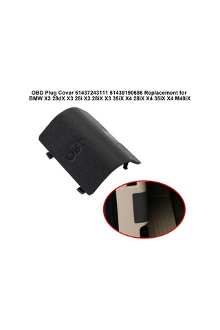 Kangvka Bmw F25 F26 X3 X4 İçin Obd Kapak Paneli, 51437243111 51439190686 Oem No, Siyah Plastik, Yer Değiştirme Parçası