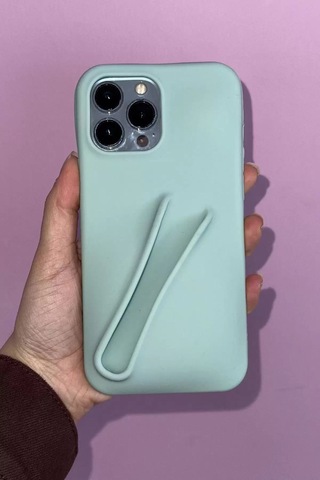 Caş Dekorasyon Turkuaz Renk 13 Pro Max Telefon Kılıfı Turkuaz