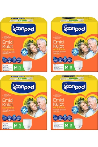 Canped Emici Külot Hasta Bezi Orta Boy M 9 x 4 Adet