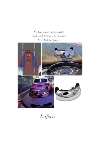 Su Geçirmez Motosiklet İçin Dayanıklı Geniş Açı Görme Kör Nokta Aynası Güvenilir Ekipman Yağmur