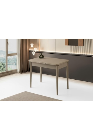 Tekno Bahar Mdf Açılır Mutfak Masa Sandalye Takımı 60x100 Krem