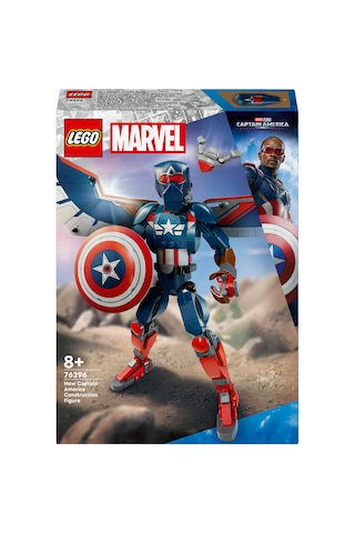 LEGO® Marvel Yeni Kaptan Amerika Yapım Figürü 76296 - 8 Yaş ve Üzeri Süper Kahraman Seven Çocuklar için Yaratıcı Oyuncak Yapım Seti (359P)