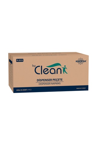 Rulopak By Clean Dispenser Peçete 200 Yaprak 18'Li Paket