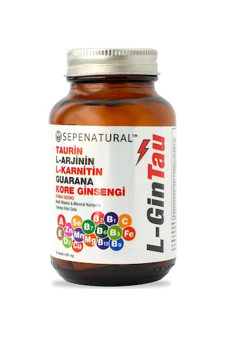 Sepe Natural L-Gintau Multivitamin Mineral İçeren Takviye Edici Gıda 980 MG 30 Kapsül