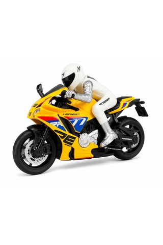 Ace Rider 2.4 Ghz Uzaktan Kumandalı Işıklı Spor Motosiklet Açık Sarı