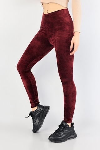 Winmoda34 Kadıfe Tayt Fusya