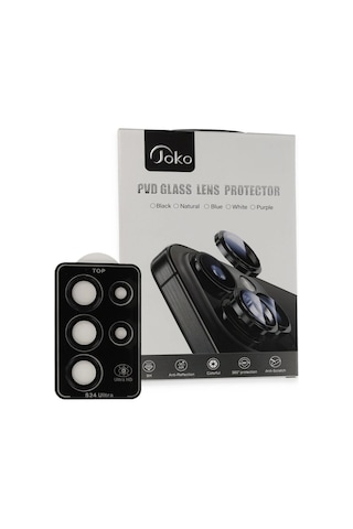 Joko Samsung Galaxy Uyumlu S23 Ultra Pvd Metal Kamera Lens - Siyah