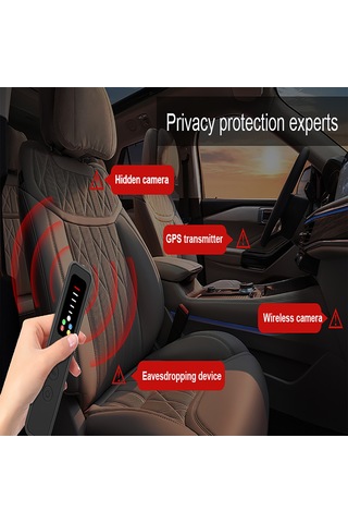 Singree Taşınabilir Gizli Kamera Dedektörü - 5 Seviye Hassasiyet, Gps/wıfı Sinyal Tarayıcı, Ev & Seyahat İçin Siyah