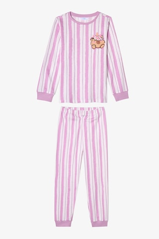 Penti Kız Çocuk Capy Community Pamuklu Uzun Kollu 2li Pijama Takımı Çok Renkli