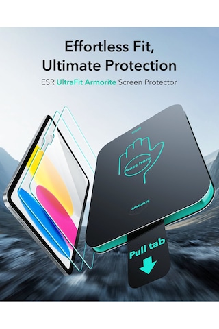 Apple Uyumlu iPad 2025 10.9 İnç 10.nesil - 11. Nesil Ultrafit Armorite Ekran Koruyucu 2 Adet